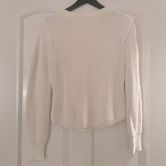 525 America Cream Crew Neck fisherman Sweater small - Picture 7 of 7